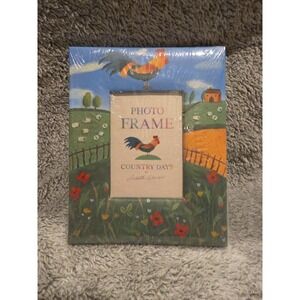 Country Days Photo Frame Rooster Farmhouse Judith Glover Decor 4.5 X 5.5 in